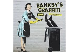 Banksy's Graffiti OFFICIAL | 2025 7 x 14 Inch Monthly Mini Wall Calendar | BrownTrout | Drawings Street Art Design