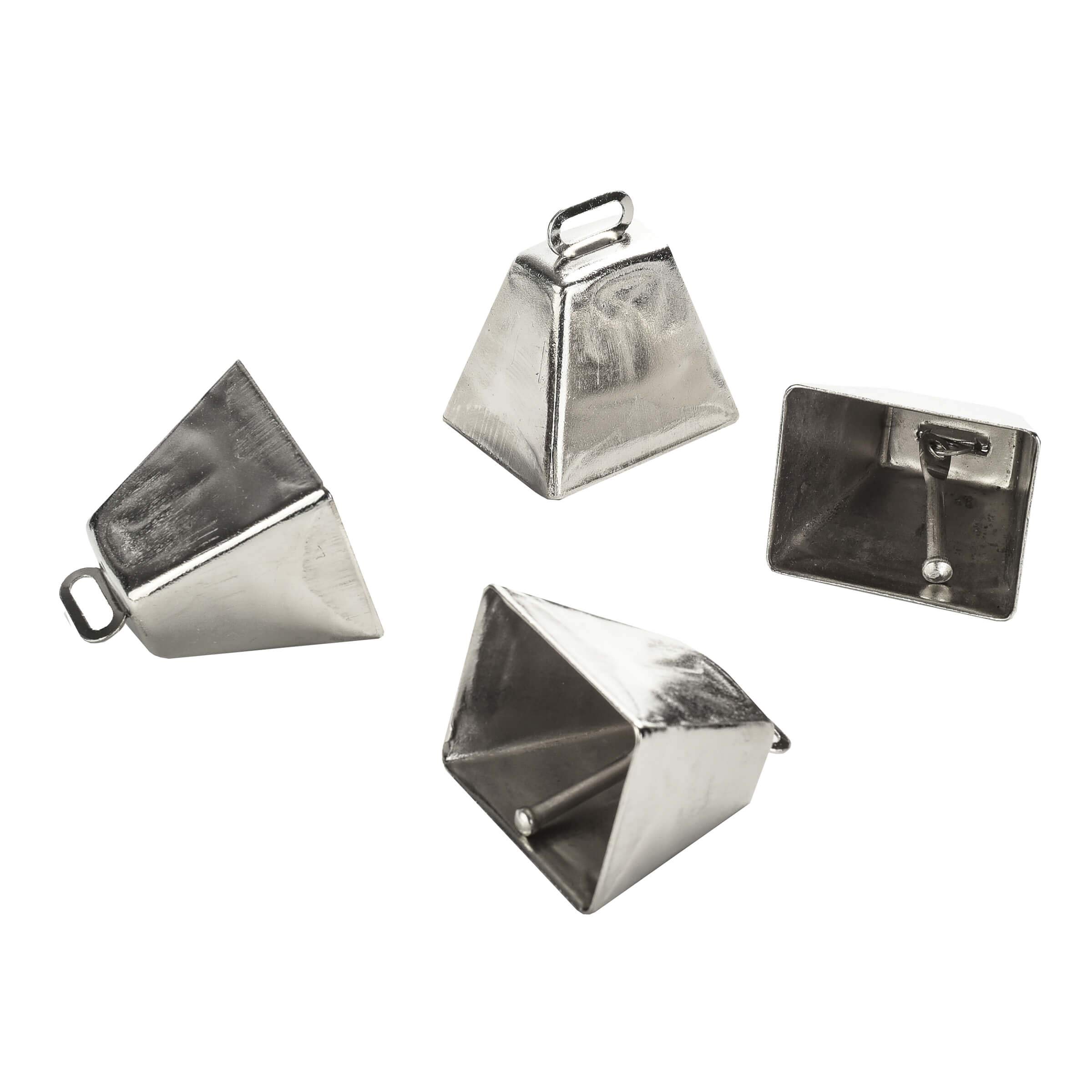 Jingle Bell Steel Parrot Toy Making Parts - Pack of 4