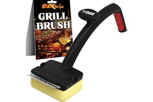 BBQTRIPS 2025 Version Grill Brush Bristle Free with Scraper, BBQ Scrubber for Grill, Grill Cleaning Brush, Grill Brush for Outdoor Grill, Safe Grill Cleaner for Outdoor Grill with Double Grip Handle Design
