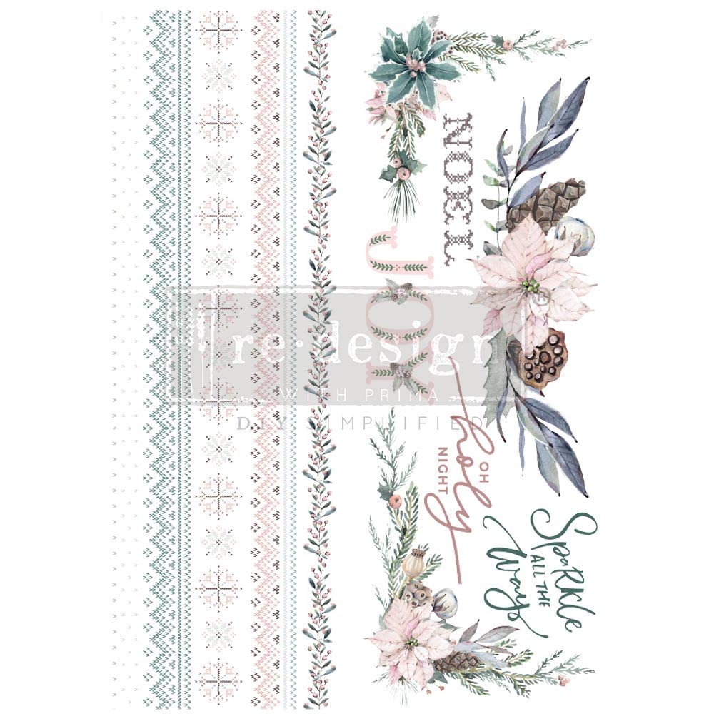 Redesign With Prima Decor Transfers – Sparkle & Joy – Total Sheet Size 24″x35″, Cut into 2 Sheets 655350654573