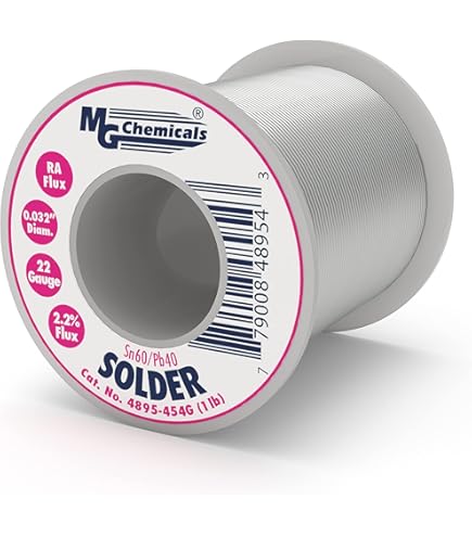 SRA　60×40×40 MG Chemicals 60/40 Rosin Core Leaded Solder, 0.062