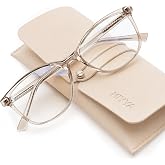 miyya Blue Light Blocking Glasses for Women with Case, Anti Eyestrain UV Glare Computer, Gaming & Phone Eyeglasses