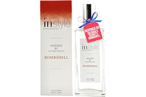 Instyle Fragrances, Inspired by Victoria's Secret's Bombshell, Women’s Eau de Toilette, CLEAN, Vegan, Paraben-Free, Never Tested on Animals, 3.4 Fluid Ounces