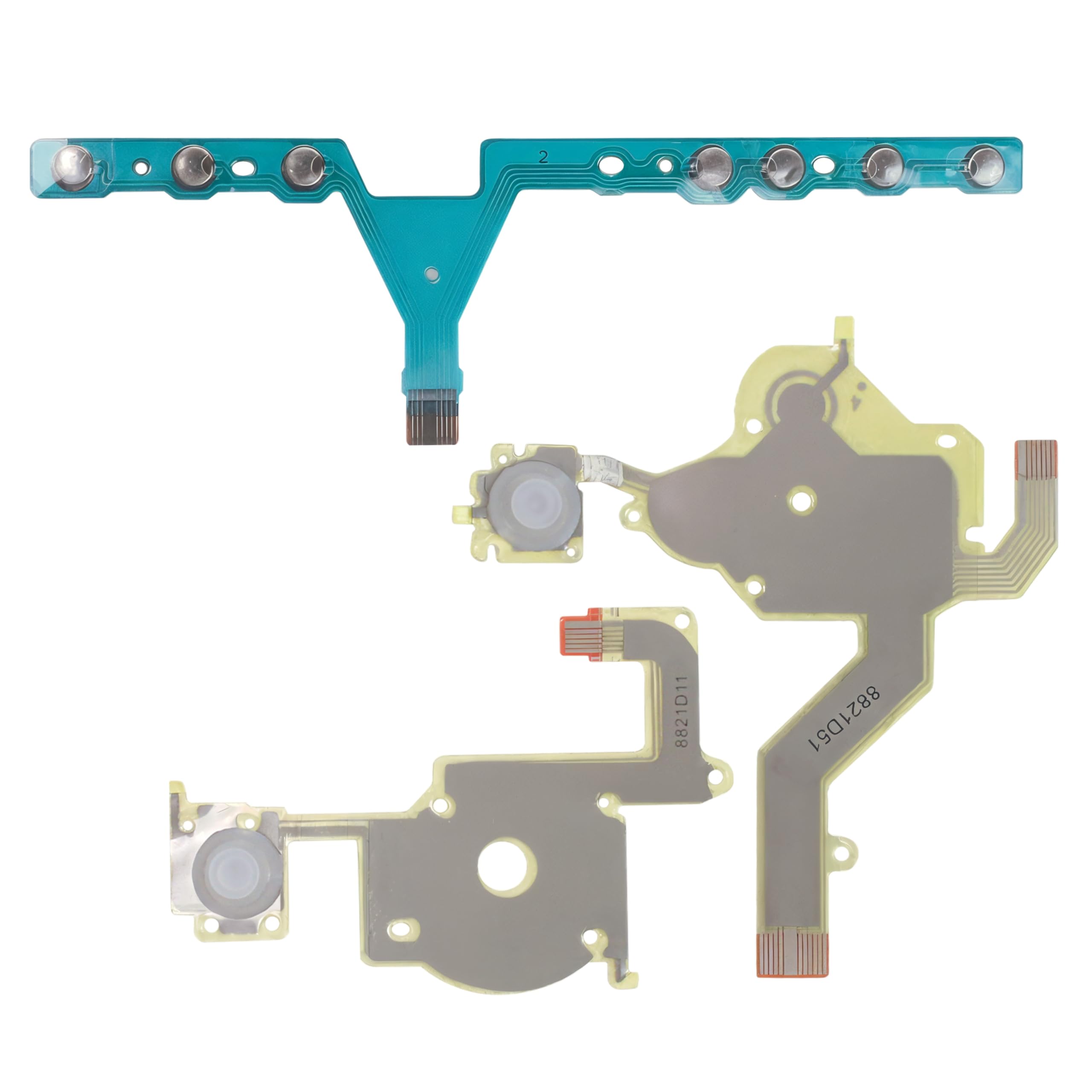 Replacement Flex Cable Parts Fits for PSP 3000 3001 3004 3006 3007 3008 300X Series, Right Left Buttons Flex Ribbon Full Cable Function Home Start Volume PCB Keypad Part, 3pcs/set, NEW