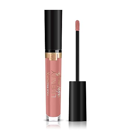 Max Factor Lipfinity Velvet Matte mattierender, langanhaltender Lippenstift mit pflegender Wirkung, Farbe. 015 Nude Silk (ros