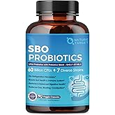 NATURE TARGET Probiotics for Women & Men, 60 Billion CFU, Prebiotics and Probiotic for Gut Health - SBO Probiotics Supports Digestive, Constipation, Diarrhea, Gas & Bloating, 90 Veggie Capsules