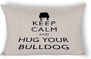 By Unbranded Animal Pet Dog French Bulldog Throw Summer Decorations Farmhouse Throw Pillowcase Decorative Cushion Case for Home Decor Lumbar Pillowcase 12×20 inch