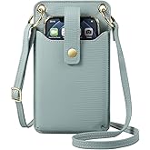 YICHEEY Cell Phone Purse Wallet Small Crossbody Bags Mini Purse with Card Slot for iPhone 16 Pro Max/Galaxy S24 Ultra S23 FE (Blue)