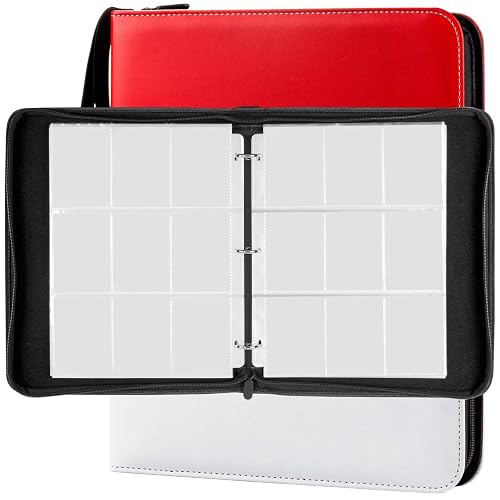 Pages 18 Poches Noires Chargement Latéral - 200 Feuilles, Format 210x290 Mm, 11 Trous | Pour Cartes MTG, Yu-Gi-Oh!, Pokémon | Qualité Premium