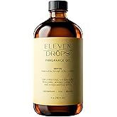 Eleven Drops Santal Aroma Fragrance Oil – Essential Oil Blend for Diffusers, Candles & Soap Making, Mixing, Long Lasting Scent, Pet Friendly, Made in USA, Amber Glass Bottle, IFRA Compliant, 16 Fl. Oz