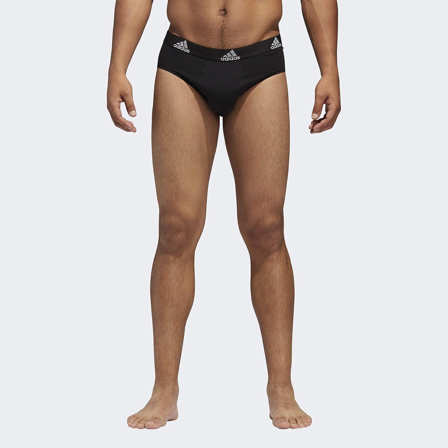 adidas Men's Stretch Cotton Brief Underwear (3-Pack): Clothing