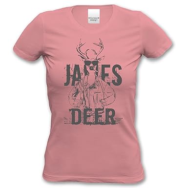 James Deer Lustiges Sprüche Fun Damen T Shirt Für Mädchen