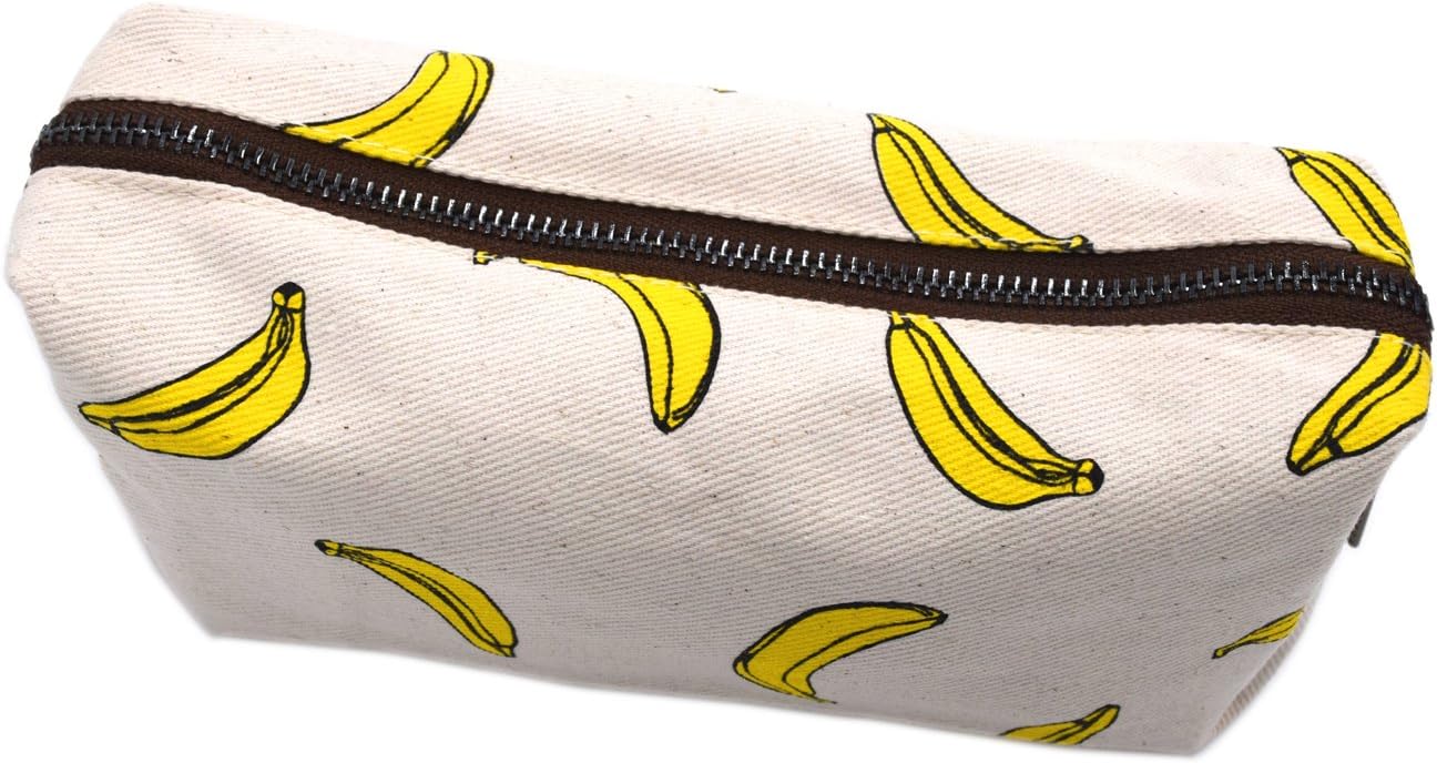 LParkin Cute Banana Pencil Case Pouch Teacher Gift Gadget Bag Make Up Case Cosmetic Bag Stationary Kawaii Pencil Box - Image 3