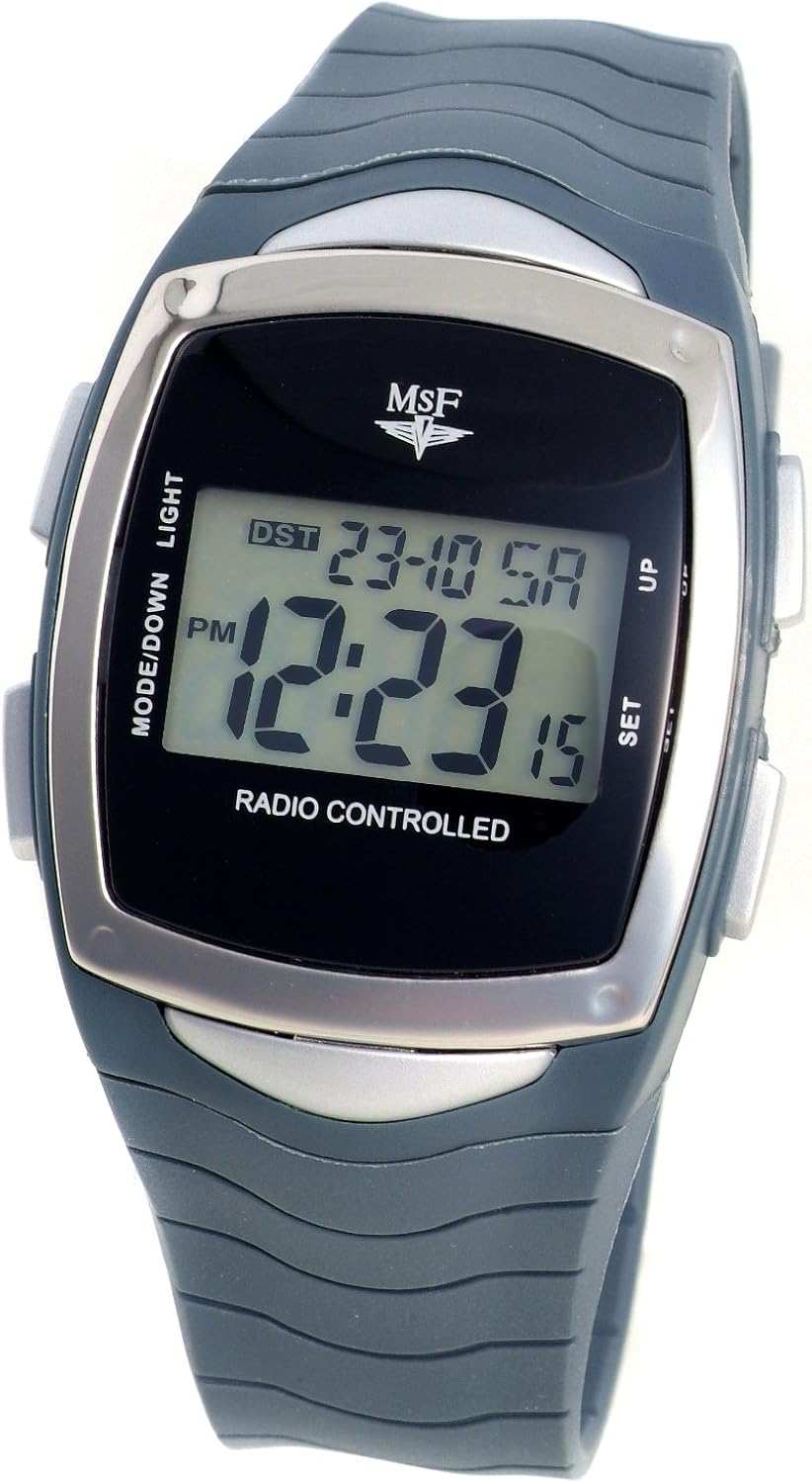 MSF Radio Controlled LCD wrist watch Amazon.co.uk Watches