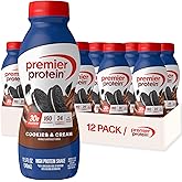 Premier Protein Shake, Cookies & Cream, 30g Protein, No Added Sugar, 24 Vitamins & Minerals to Support Immune Health, 11.5 fl oz, 12 Pack (Packaging May Vary)