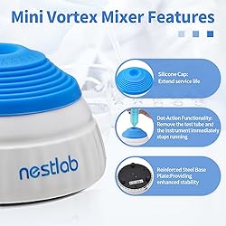 nestlab Mini Vortex Mixer, 3000RPM Lab Mixing