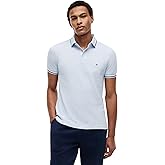 Tommy Hilfiger Mens Short Sleeve Casual Polo Shirts in Slim Fit with Stretch and Cuff Designs