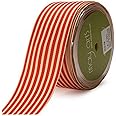 May Arts 1-1/2-Inch Wide Ribbon, Red Grosgrain Stripe