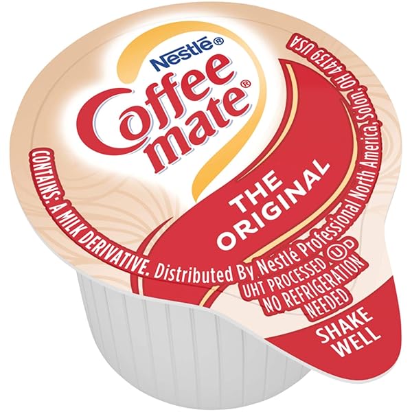 NESTLE COFFEE MATE COFFEE CREAMER, ORIGINAL, LIQUID CREAMER SINGLES, BOX OF 50 SINGLES
