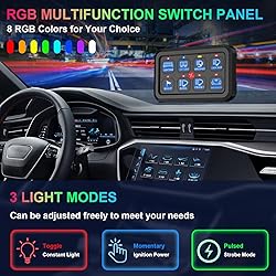 8 Gang Switch Panel Control Panel, RGB Toggle