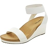 DREAM PAIRS Women's Nini Ankle Strap Platform Wedge Sandals