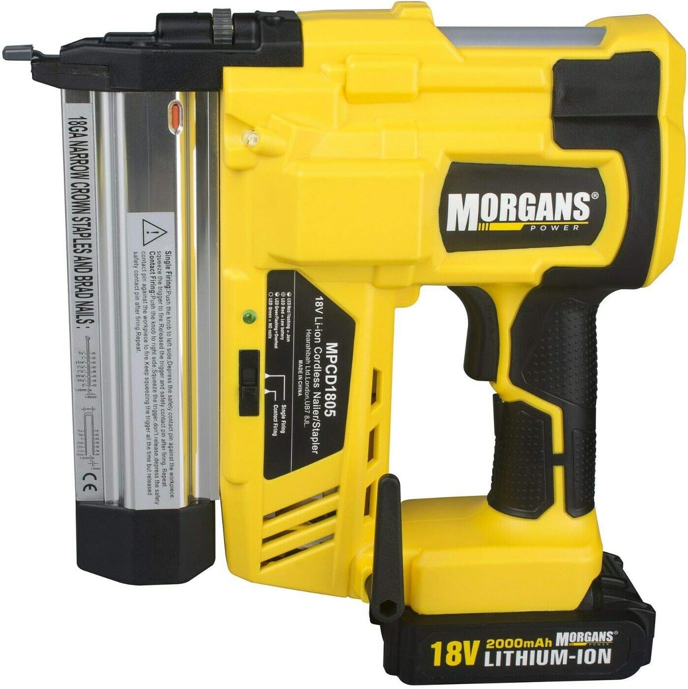 Tacker Heimwerker Nail & Staple Gun Cordless Electric Stapler Nailer