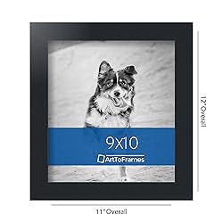 ArtToFrames 9x10 Inch Black Picture Frame, This