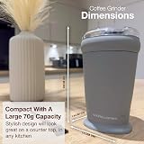 Andrew James Electric Coffee Grinder 150W Bean Nut Spices 70g Grey view 7