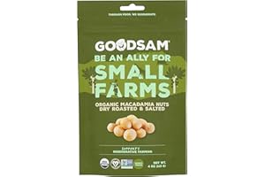 GoodSAM Organic Roasted & Salted Macadamia Nuts, 4 OZ