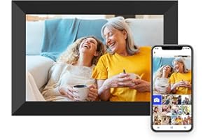 IKISMET Digital Picture Frame WiFi 10.1 Inch Smart Digital Photo Frame with 1280x800 IPS HD Touch Screen, Auto-Rotate and Slideshow, Easy Setup to Share Photos or Videos Remotely via App from Anywhere