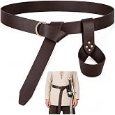 Elifinds Medieval Sword Sheath Frog Belt Renaissance Viking Cosplay LARP | Halloween knight pirate ranger warrior costume belt for roleplay, stage shows, festivals and fantasy outfits