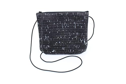 black and silver crossbody purse