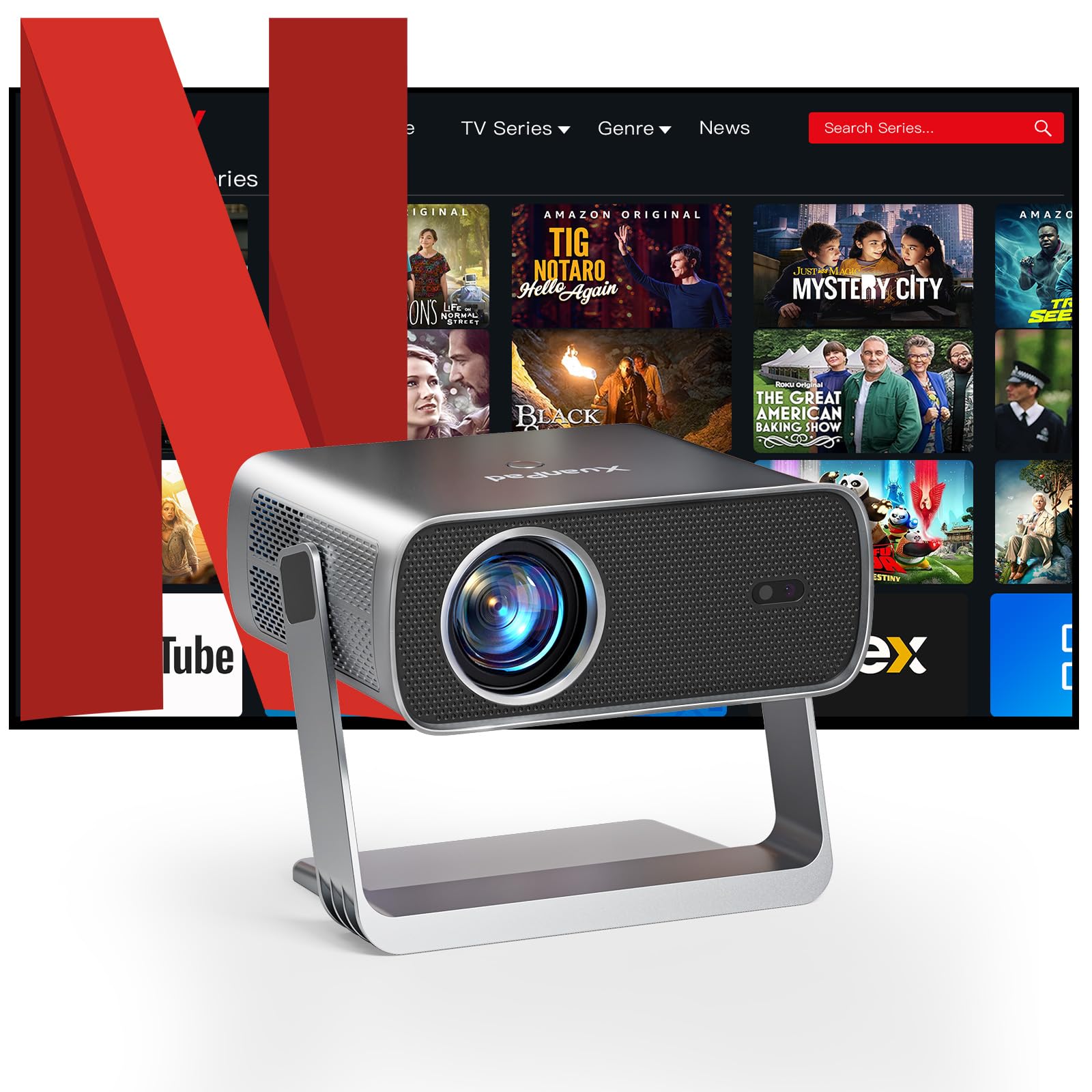 [Netflix Officially & AI Focus] Projector with WiFi
