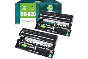 GREENBOX DR820 DR-820 Drum Unit (NO Toner) 2 Pack Compatible Replacement for Brother HL-L6200DW MFC-L5850DW MFC-L5900DW MFC-L6700DW MFC-L5800DW HLL6200DW HL-L5200DW HLL5100DN Printer (Black)