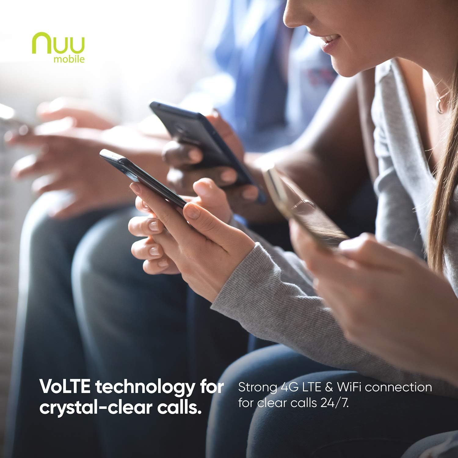NUU Mobile G3 Unlocked Cell Phone 64GB + 4GB RAM - 5.7" Android Smartphone - Sapphire Blue