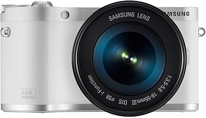 Samsung NX300M kompakte Systemkamera (20,3 Megapixel, 2-fach opt. Zoom, 8,4 cm (3,3 Zoll) Touchscreen) inkl. 18-55 mm OIS i-F