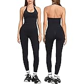 MOOSLOVER Women 2 Piece Workout Sets Halter Sports Bra Butt Lifting Leggings Gym Yoga Outfits
