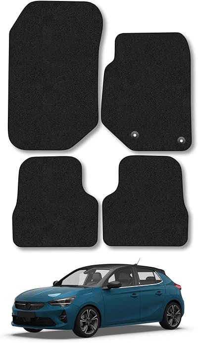 Car Mat Co Vauxhall Corsa F 2020+ Carpet Tailored Floor Mats Black