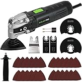 Galax PRO 3.5A 6 Variable Speed Oscillating Multi Tool Kit with Quick Clamp System Change and 30pcs Accessories, Oscillating 