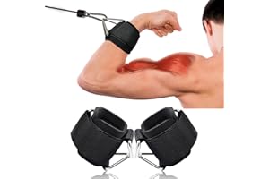 ANEMEEOKE Anemmeoke 2Pack Wrist Cuffs for Cable Machine, Adjustable Neoprene Padding, One Size Fit All, Fitness Wrist Straps for Men Women