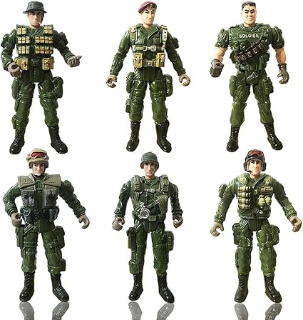 Amazon.com: Juguetes de acción para soldadores militares de las fuerzas especiales de combate, modelo de ejército móvil para hombres, 6 unidades: Toys \u0026 Games