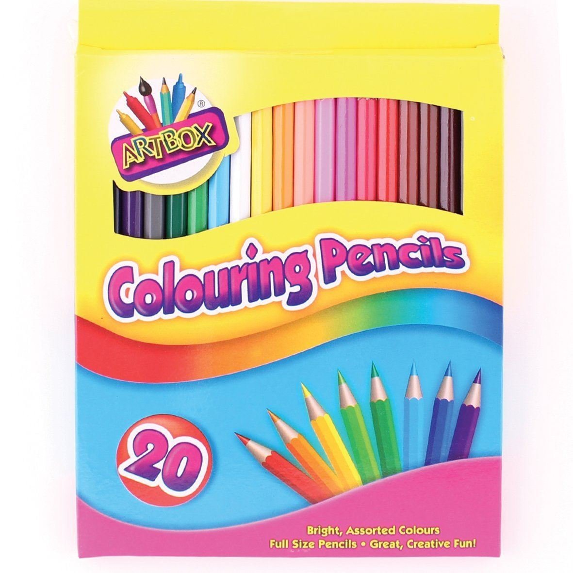 ARTBOX 3XArtbox 20 full size colouring pencils set in 20 assorted colours