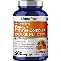 ななちゃんページ スピレン500粒入2袋 Amazon.com: NusaPure Papaya Papain Enzyme Complex 240,000 PU