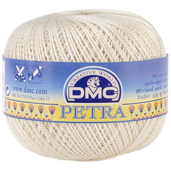 DMC Petra Crochet Cotton Thread Size 5Ecru Amazon.co.uk Kitchen & Home