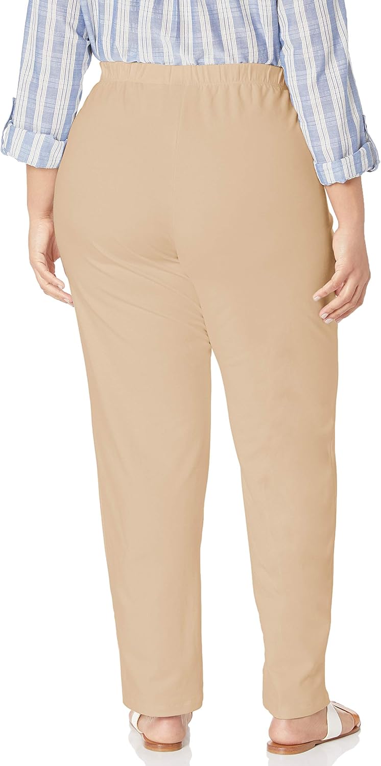 Ruby Rd. Women's Petite Pull-on Stretch French Terry Pants at  Women’s Clothing store
