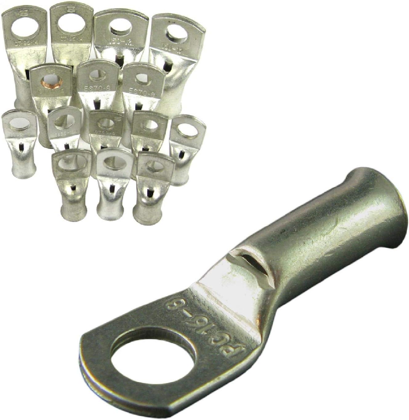 Smarthome 4 x Crimp or Solder Battery Lug Terminals for a