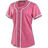 EALER BJW80 Series Women's Baseball Jersey Softball Jersey Button Down Shirts