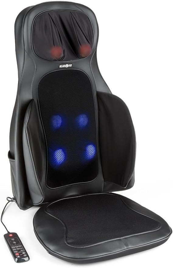 Klarfit Vanuato - Silla de masaje, Aparato masaje shiatsu, Funda para