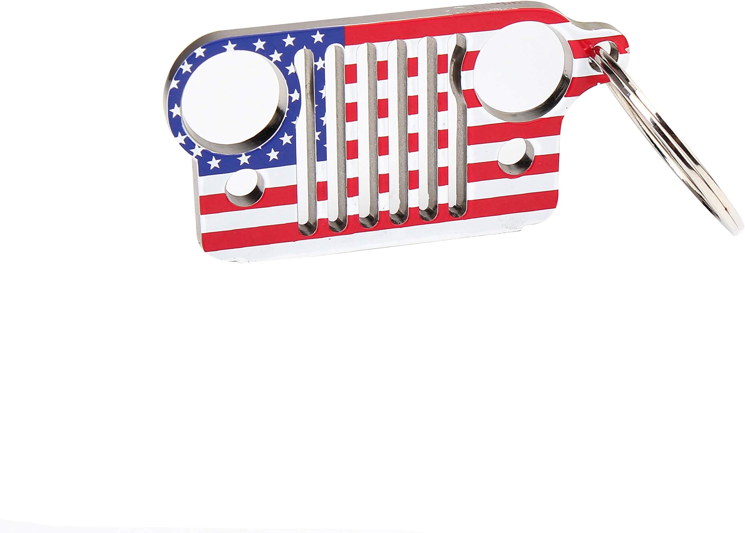 Car Key Chain Stainless Steel Material American Flag
