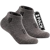 Alpaca Wool Ankle Socks 2 pairs Men&Women Summer Midweight Socks Moisture Wicking Cushion Anti-blister